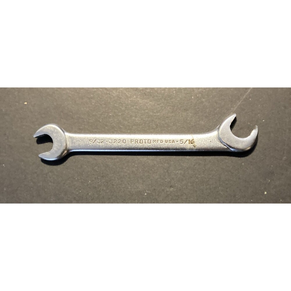 Proto Open Ended Wrench 9/32 to 5/16"  3220 Stainless Steel 3018 NOS Ignition